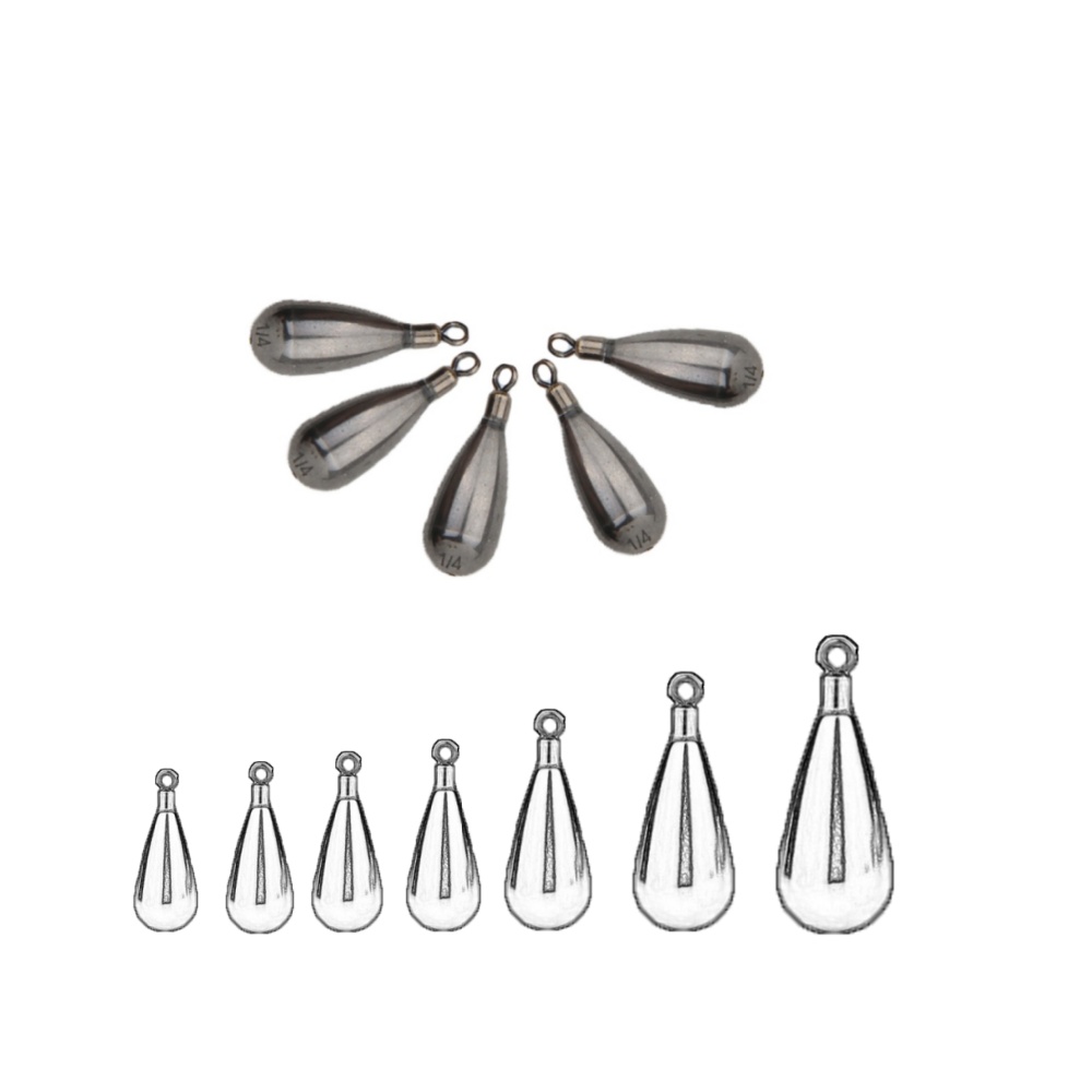Tungsten Sinkers - 5PCS/Lot Tungsten Steel Fishing Weight Sinker