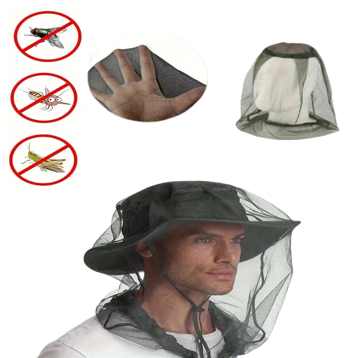 Fishing Equipment Net - 2PC Outdoor Camping and Hiking, Insect