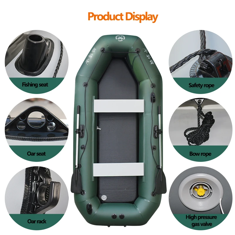 1.75~3.6m Green Fishing Kayak  - огляд і ціна Fishing Equipment Net