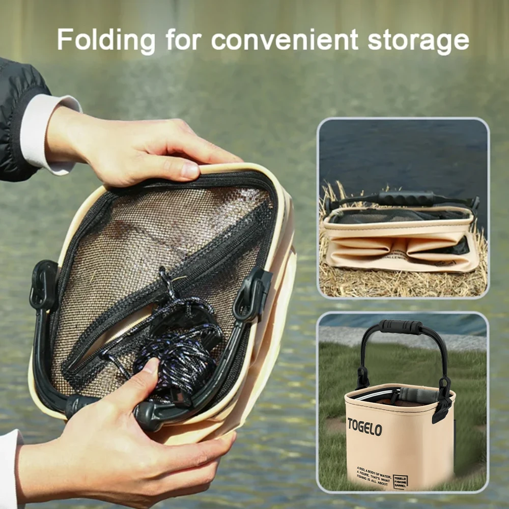 Outdoor Fishing Bucket Foldabl - огляд і ціна Fishing Equipment Net