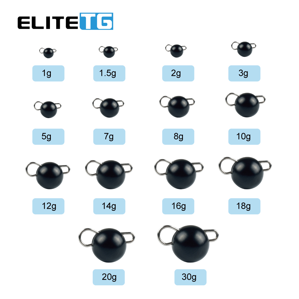 Elite TG 10Pcs Black Cheburash - огляд і ціна Tungsten Sinkers