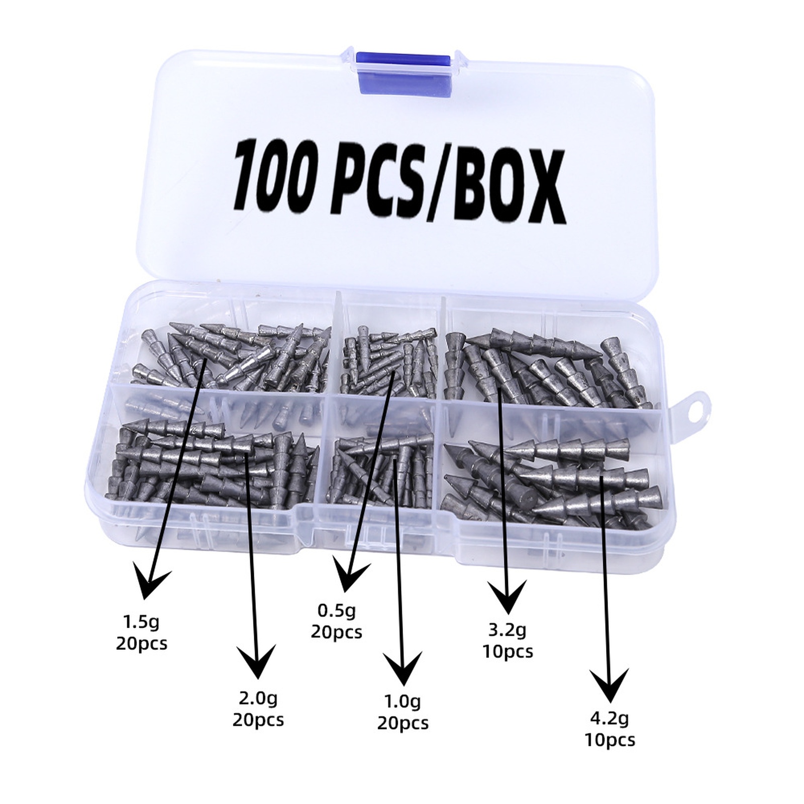 Tungsten Nail Weights 100 Kit  - огляд і ціна Tungsten Sinkers