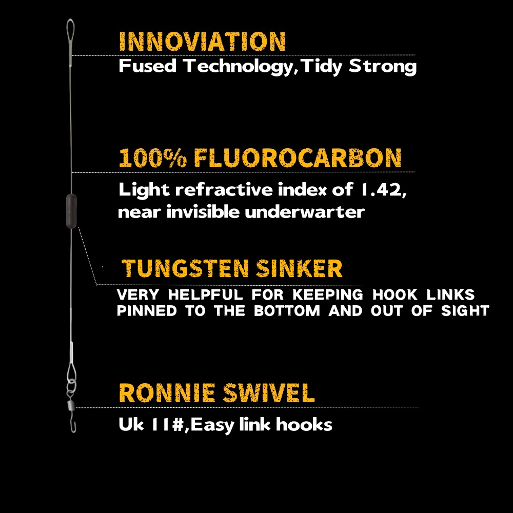 Carp Fishing Fluorocarbon Fuse - огляд і ціна Tungsten Sinkers