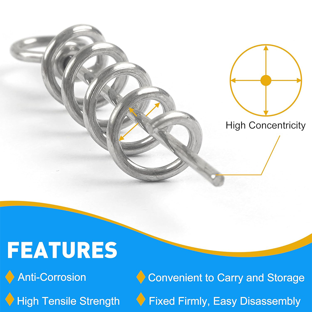 50Pcs Spring Twist Lock Fishin - огляд і ціна Fishing Quest