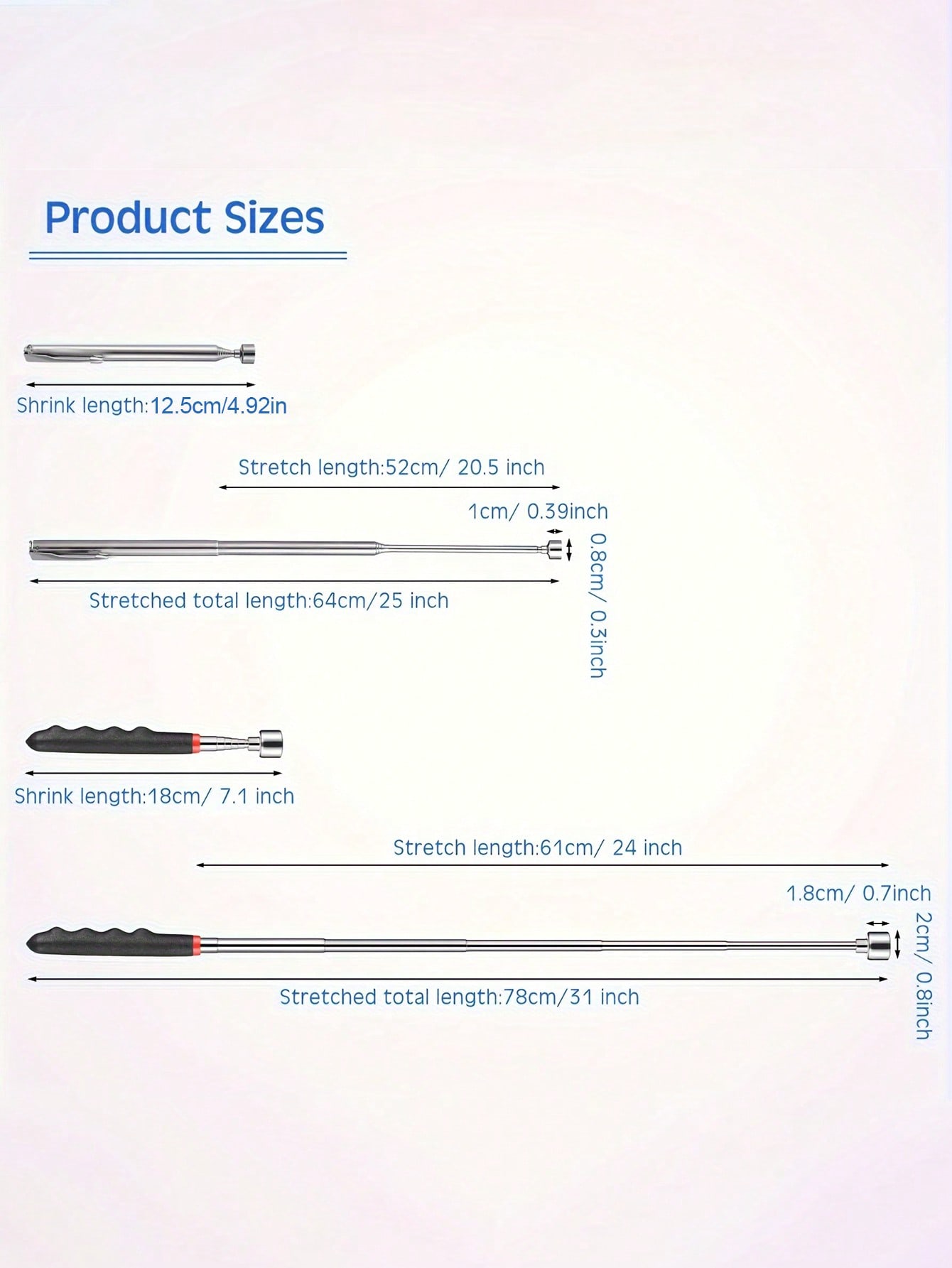 Retractable Magnet Pickup Tool - огляд і ціна Telescopic Fishing Rod