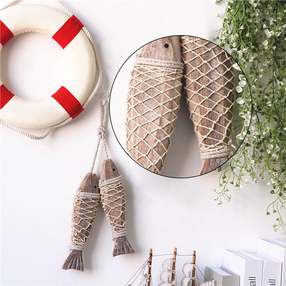 Wooden Fish Wall Sculpture wit - огляд і ціна Fishing Equipment Net