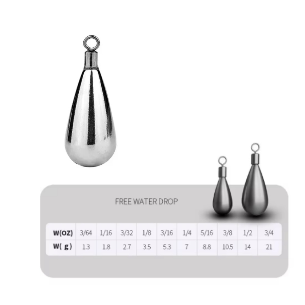 3Pcs 7 Modes1.8g 2.7g 3.5g 5.3 - огляд і ціна Tungsten Sinkers