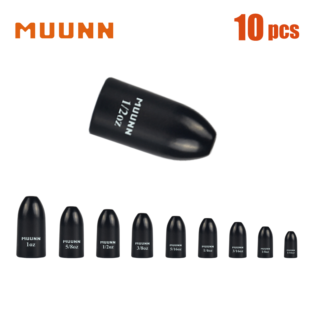 MUUNN 10pcs Worm Weights More  - огляд і ціна Tungsten Sinkers